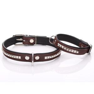 Brown Leather Dog Collar...