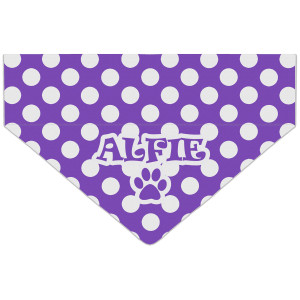 Personalised Purple Polka...