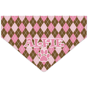 Personalised Pink Argyle...