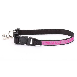 Adjustable Pink Cat Collar...