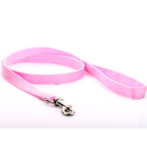 Pink Nylon Dog Lead