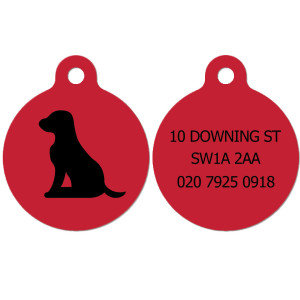 Red Tag with Dog