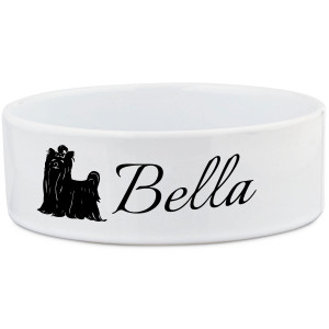 Personalised Yorkie Dog Bowl