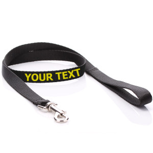 Black Dog Lead with Print