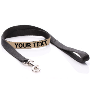 Dog Lead with Beige Print