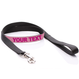 Dog Lead with Pink Print