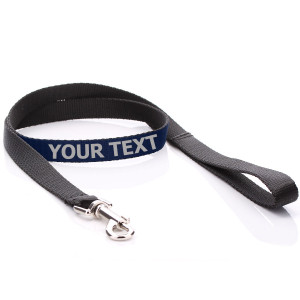 Dog Lead with Navy Print