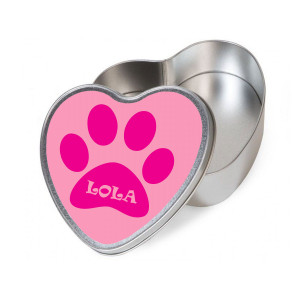 Personalised Pink Heart Dog...