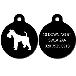 Dog Tag Fox Terrier Wire