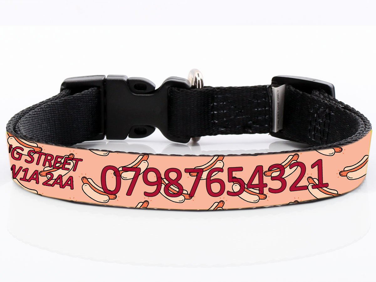 Personalised Hot Dog Collar