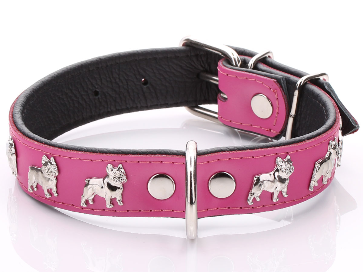 Pink French Bulldog Collar