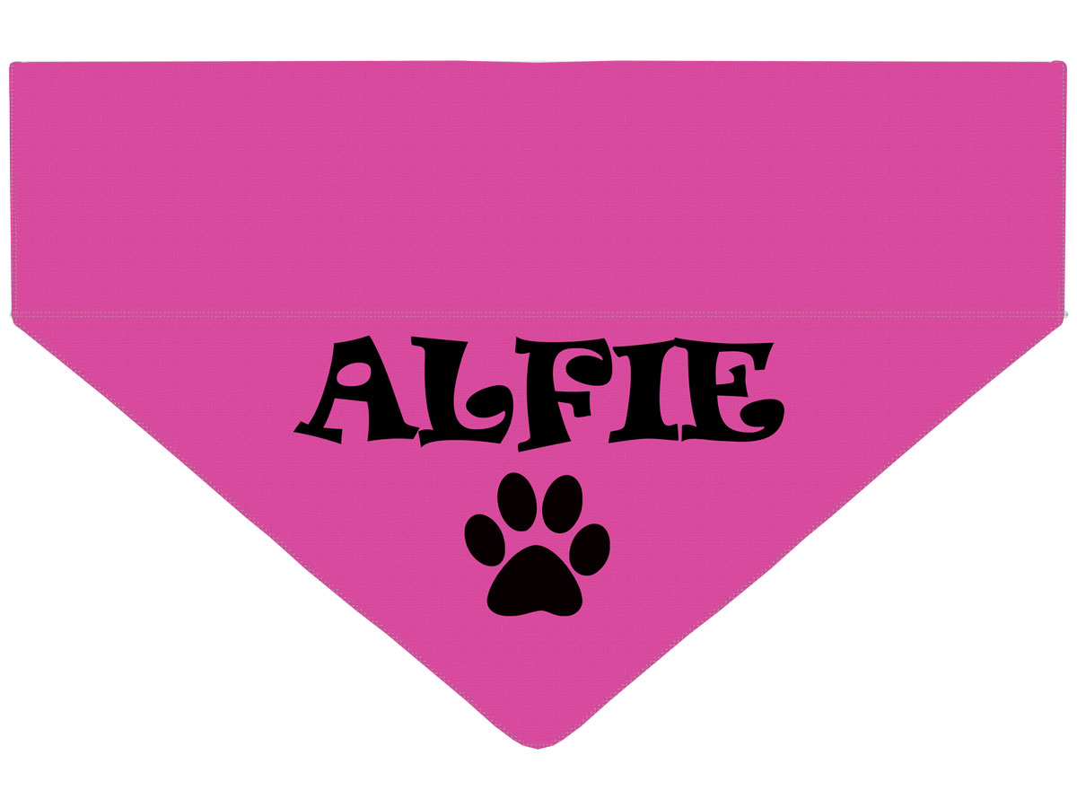 Personalised Pink Dog Bandana