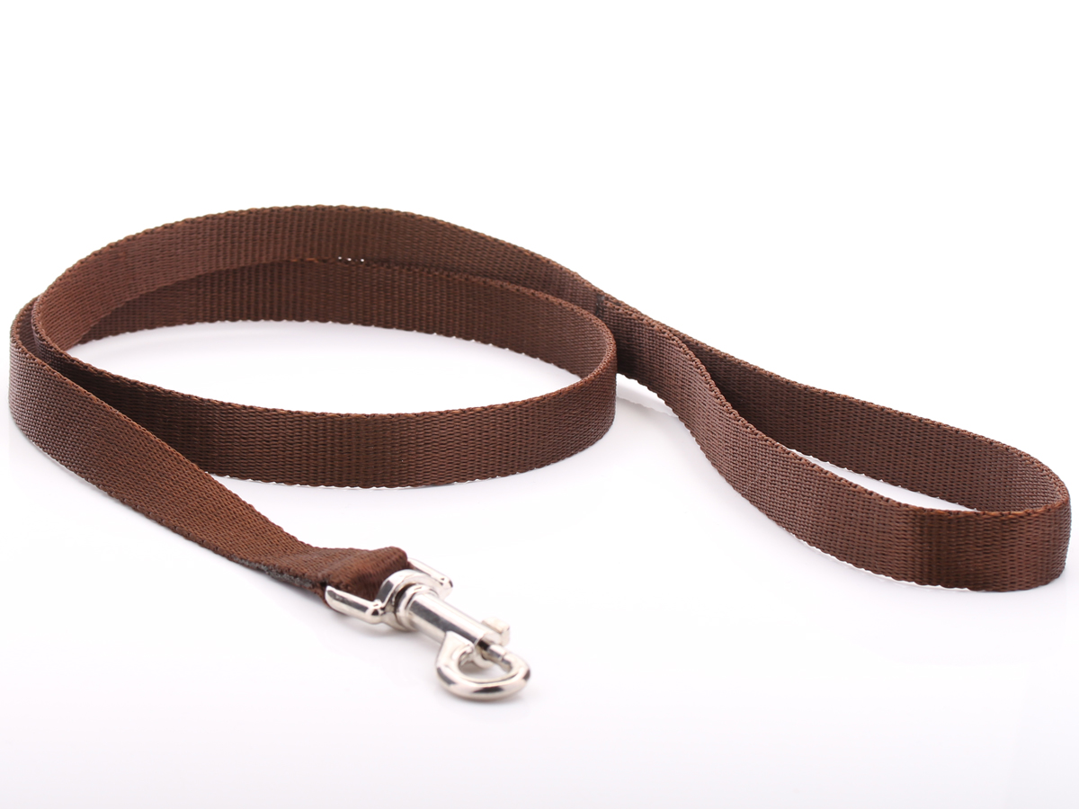 Brown Nylon Dog Lead